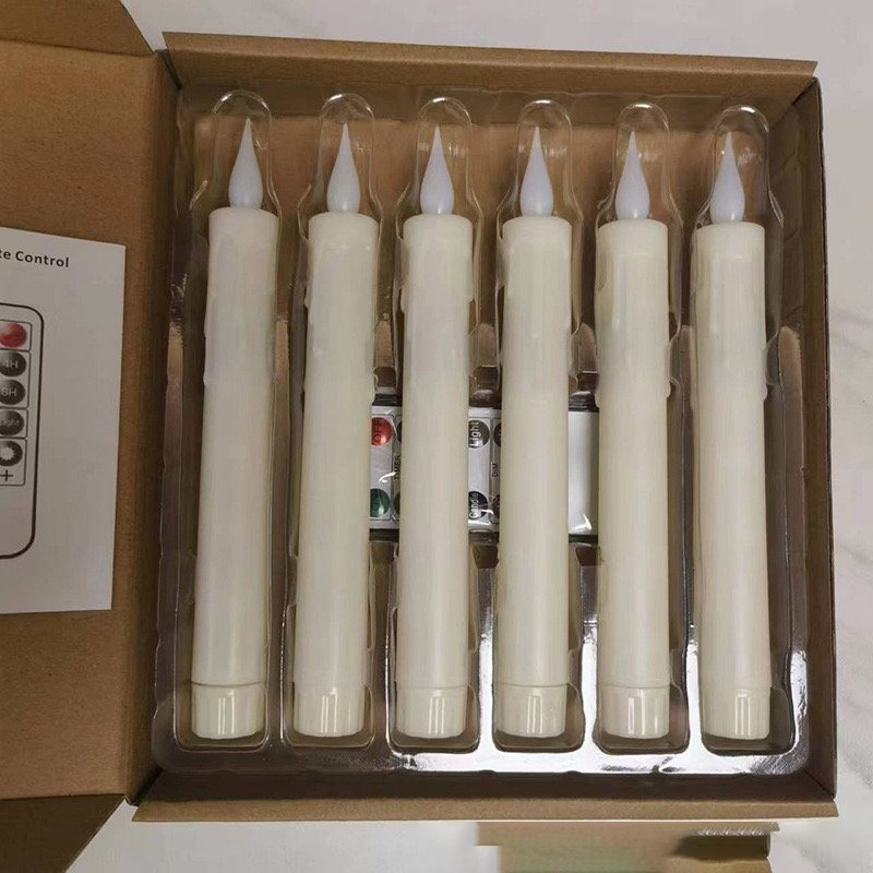 Led Plastic Candle Wedding Remote Candle Holder White Wedding Decoration Led Electronic Matches For Candle