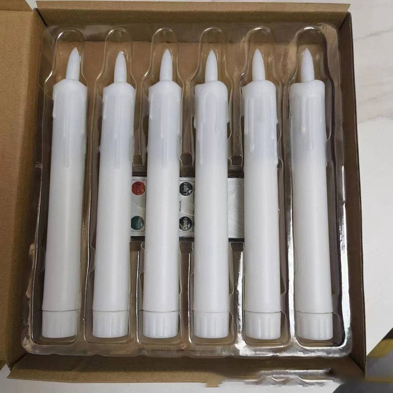 Led Plastic Candle Wedding Remote Candle Holder White Wedding Decoration Led Electronic Matches For Candle