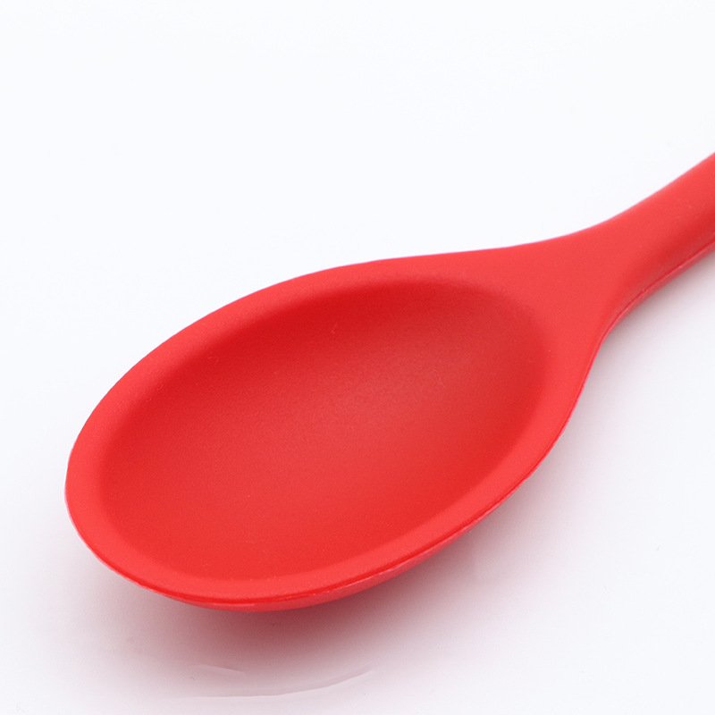 Heat Resistant Food Grade Silicone Spoon Cooking Tool BPA Free Multicolor Baby Feeding Spoon Set