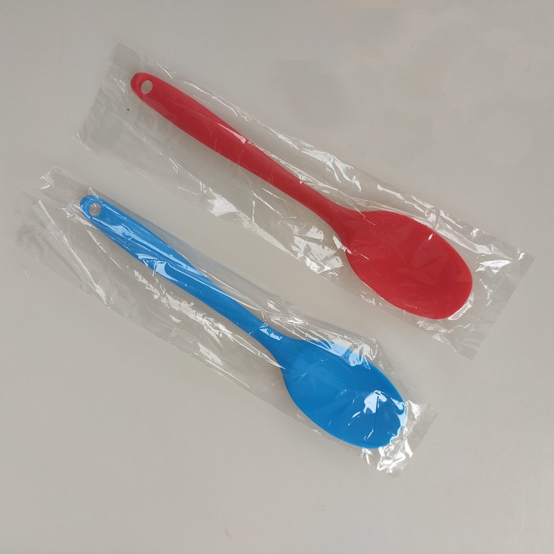 Heat Resistant Food Grade Silicone Spoon Cooking Tool BPA Free Multicolor Baby Feeding Spoon Set