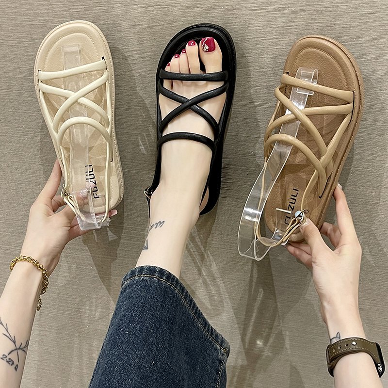 2023 All-match Plain Casual Shoes Women Students And Teenagers Multi-functional Slippers Cheap Sandals