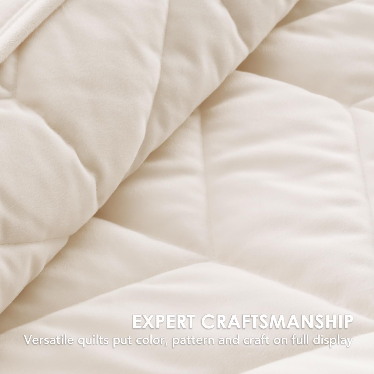 Contemporary All Season Bedroom Soft Texture Solid Color Quilt Set With Two Matching Pillow