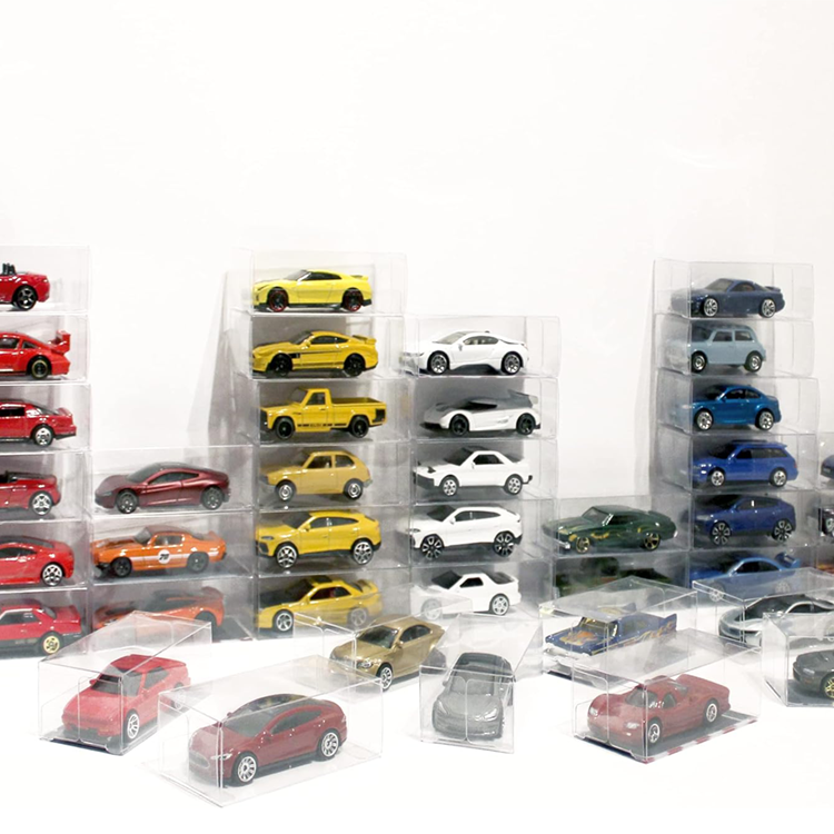 Transparent Hot Wheels MatchBox Box Eco-Friendly Crystal Toy Gift Packaging Recycled Materials Clear Box