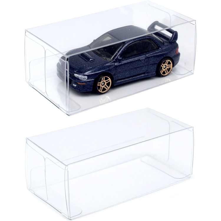 Transparent Hot Wheels MatchBox Box Eco-Friendly Crystal Toy Gift Packaging Recycled Materials Clear Box