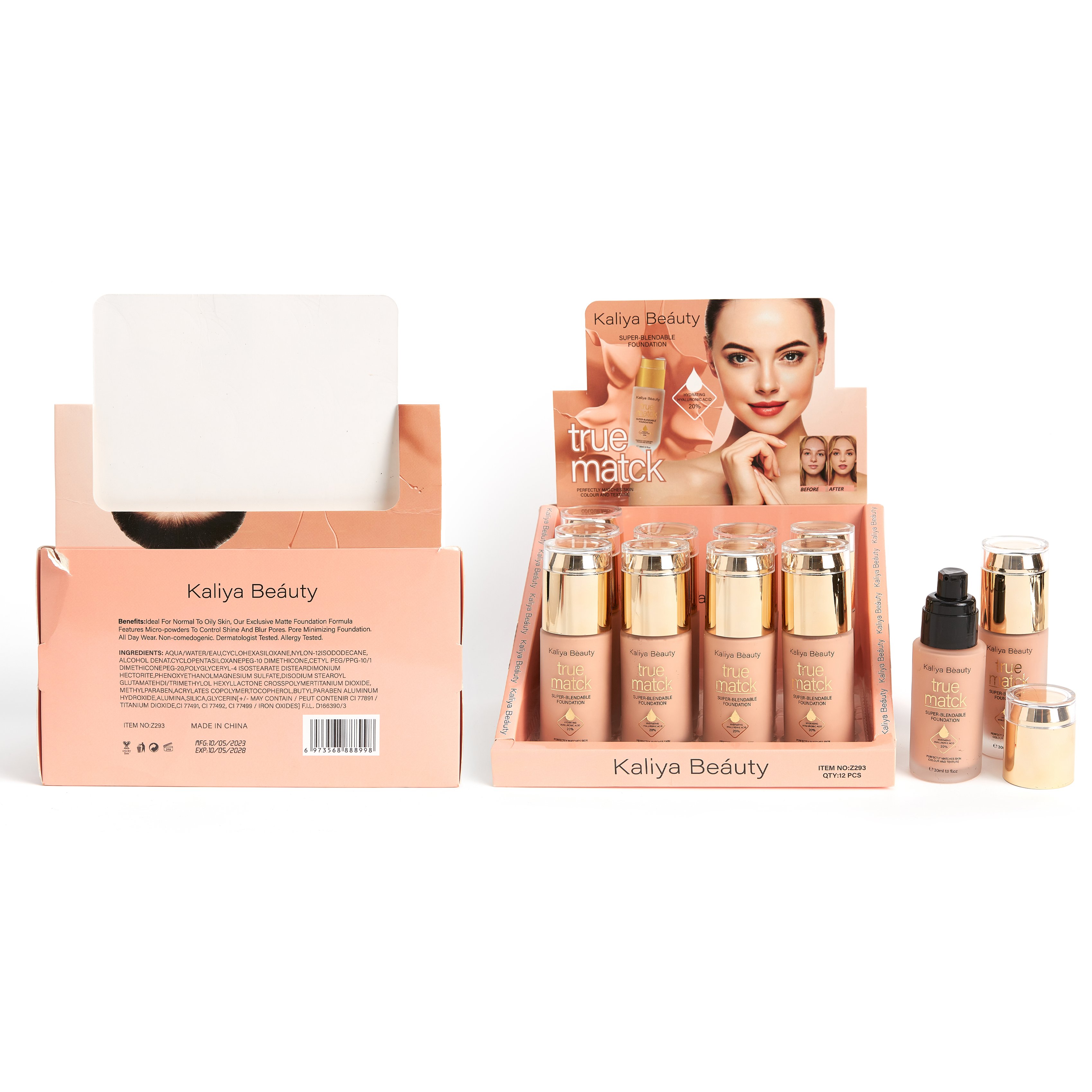 Hydryting hyaluronic Acid 20% Perfectly Matches Skin color And Texture 30ml Foundation For All Skin