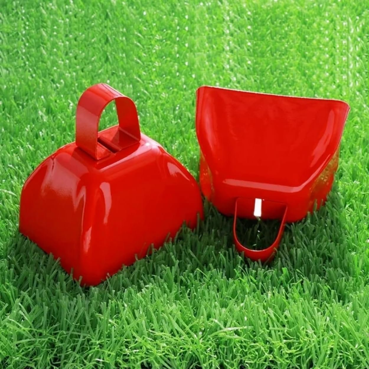 Promo custom imprint 3 Inch cow bells with handle school spirit noisemakers classic metal cowbell for sporting events cheering