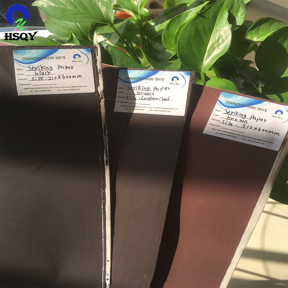Size Customized Brown/Black/Dotted Colors Striking Paper for Safe Match