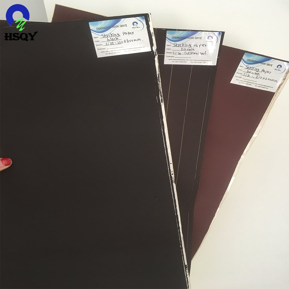 Size Customized Brown/Black/Dotted Colors Striking Paper for Safe Match