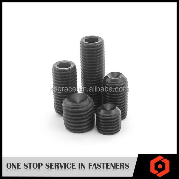 Free Samples Gr12.9 DIN916 Hex Socket Cup Point Set Screw Match Allen Key