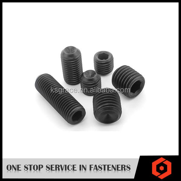 Free Samples Gr12.9 DIN916 Hex Socket Cup Point Set Screw Match Allen Key