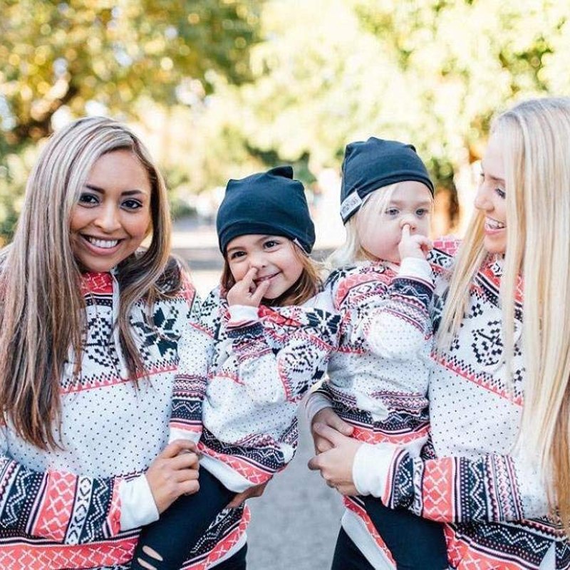 Custom Fall Sets Sweatshirt Mommy And Me Hoodie Clothes Mother And Daughter Outfits Family Matching Clothes
