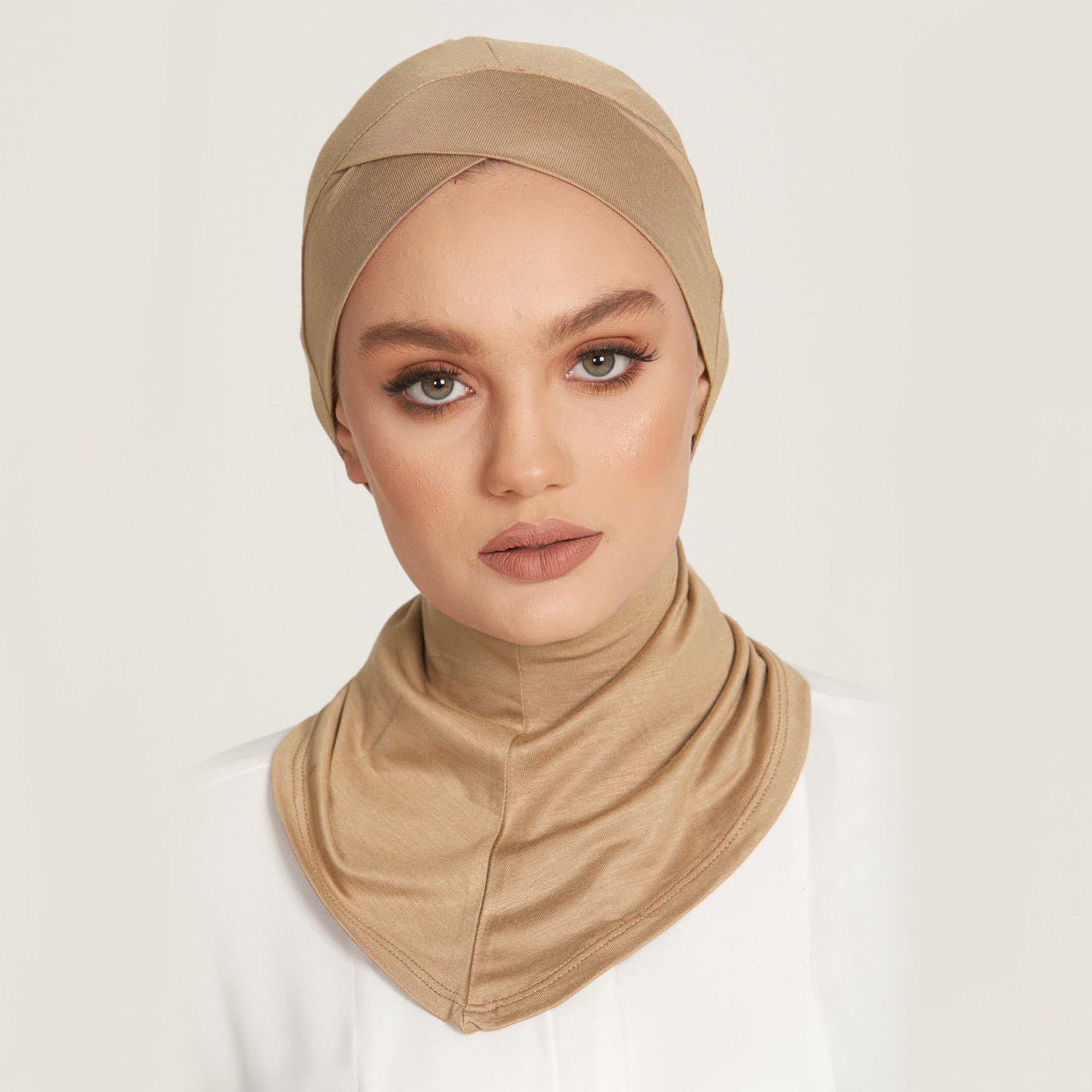 Cotton Modal Hijab Solid Color Forehead Women's Modal Hijabs Modal Cotton Modal Hijab with Matching Undercap