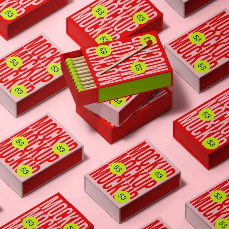 Wholesale Custom Logo Match Paper Packaging Box Paper Color Empty Match Paper Packaging Box with Logo