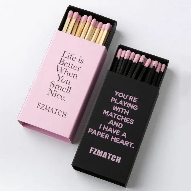 Box matches Exquisite cigar matches Free design logo Quality Factory processing matches