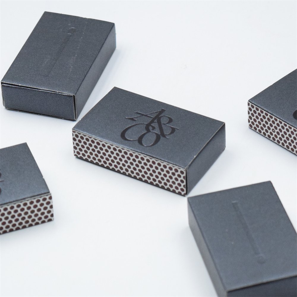 personalized creative black Stick matches, customized safety black box match,Matches in various colors can be customized matches