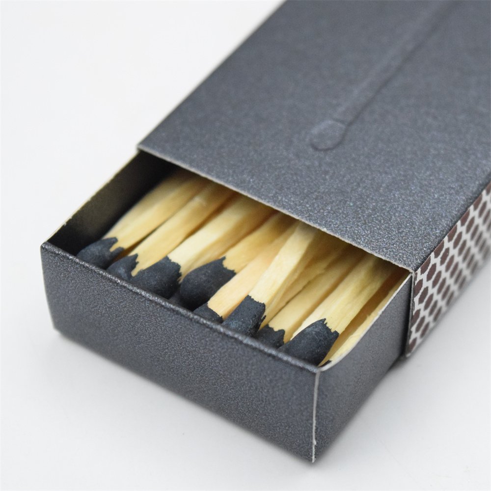 personalized creative black Stick matches, customized safety black box match,Matches in various colors can be customized matches