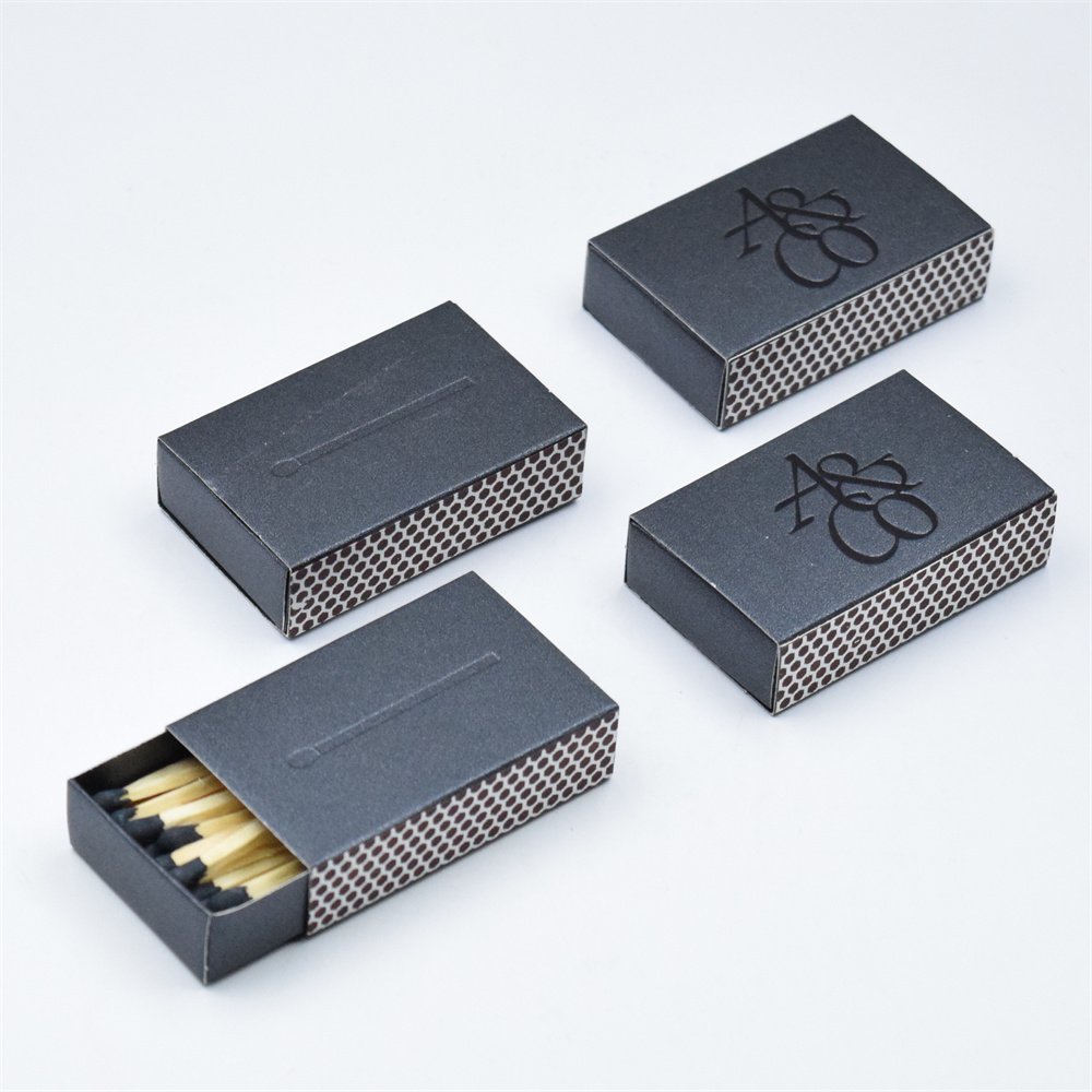 personalized creative black Stick matches, customized safety black box match,Matches in various colors can be customized matches