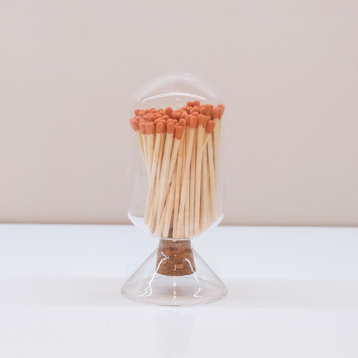 Wholesale Customized Match Decorative Custom Logo Long Wooden Stick Glass Bottle Of matches with logo