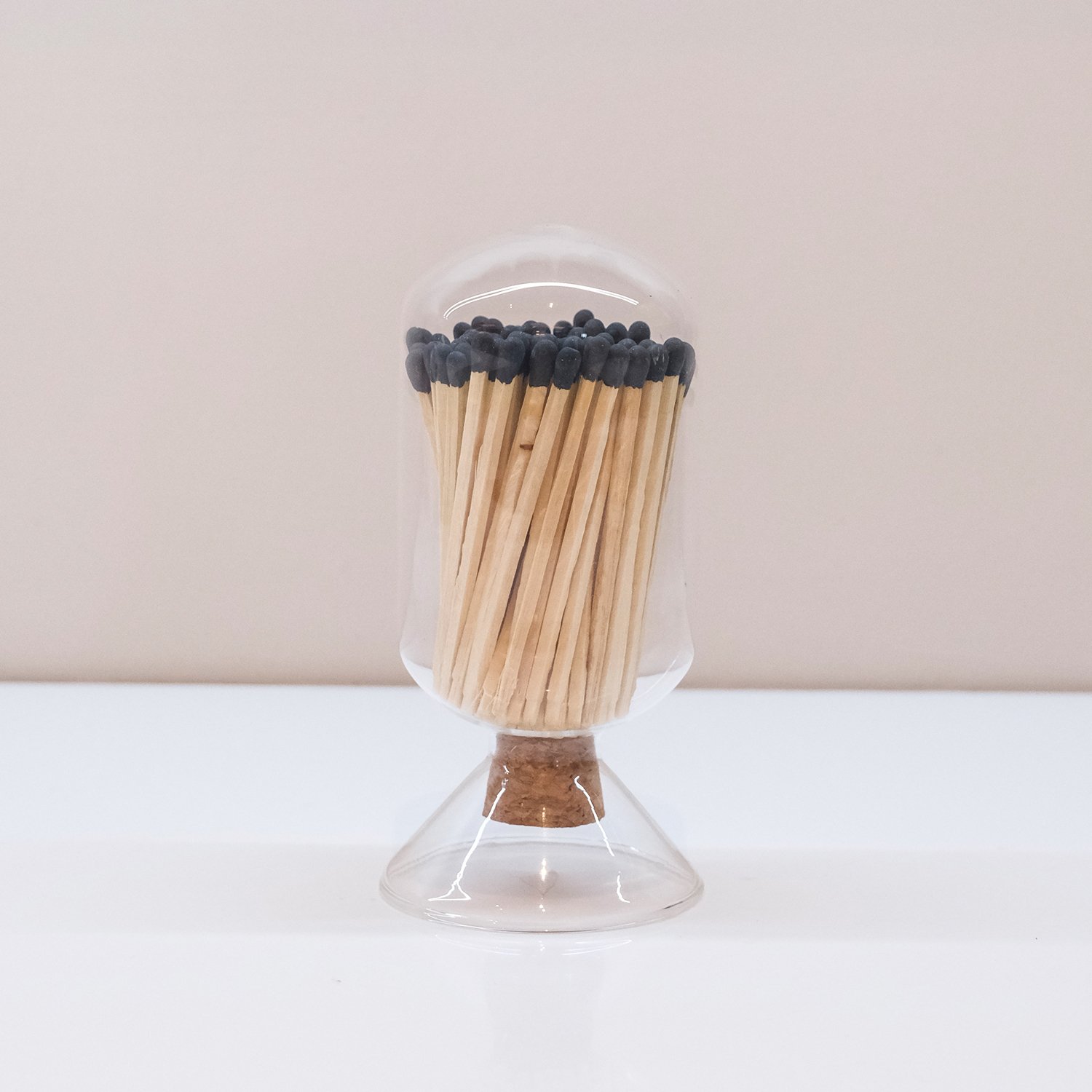 Wholesale Customized Match Decorative Custom Logo Long Wooden Stick Glass Bottle Of matches with logo