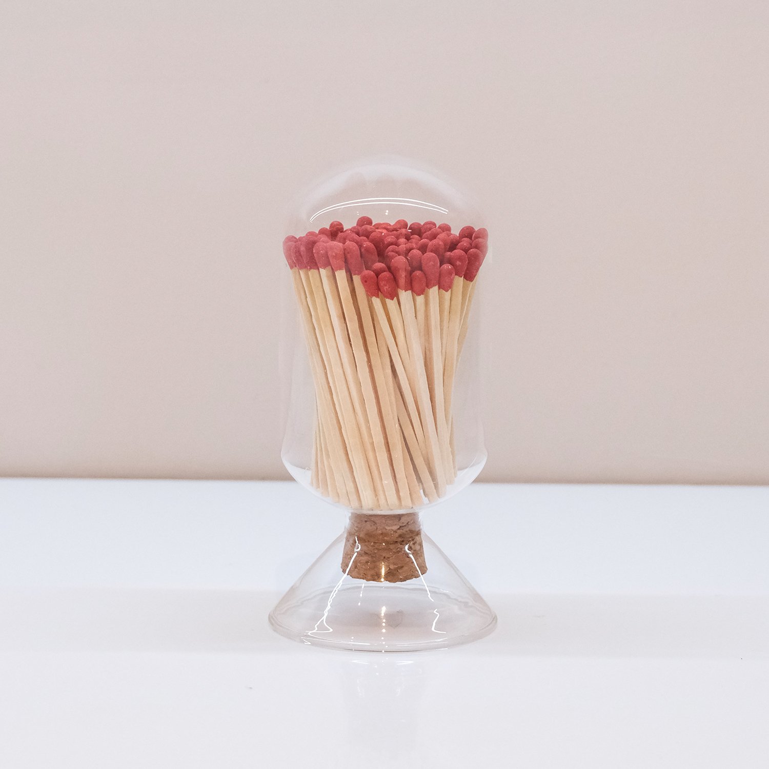 Wholesale Customized Match Decorative Custom Logo Long Wooden Stick Glass Bottle Of matches with logo