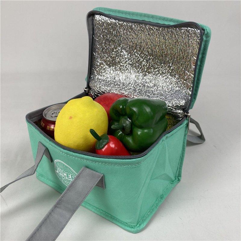 Insulated Lunch Bag For Work Picnic Office Picnic Folding Heat Cooler Collapsible Bag Beeswax Fabric Picnic Bags Rattan