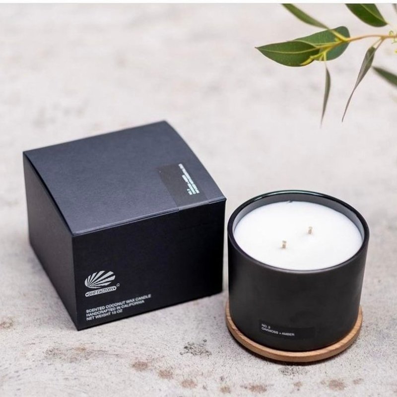 Custom Design Candle Package Rigid Cardboard Box Drawer Match Boxes Embossing For Candles