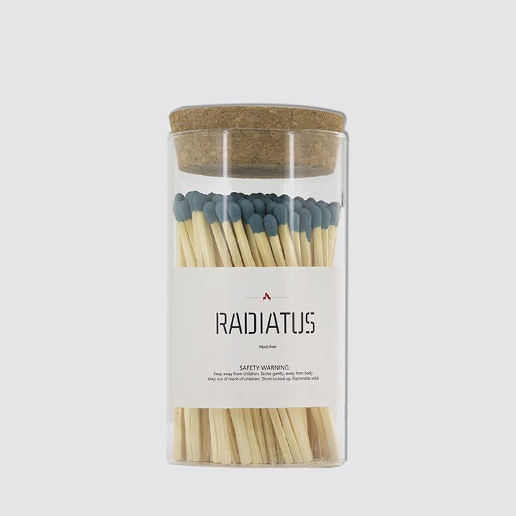 4 inch long matches in glass jar for candle 100MM