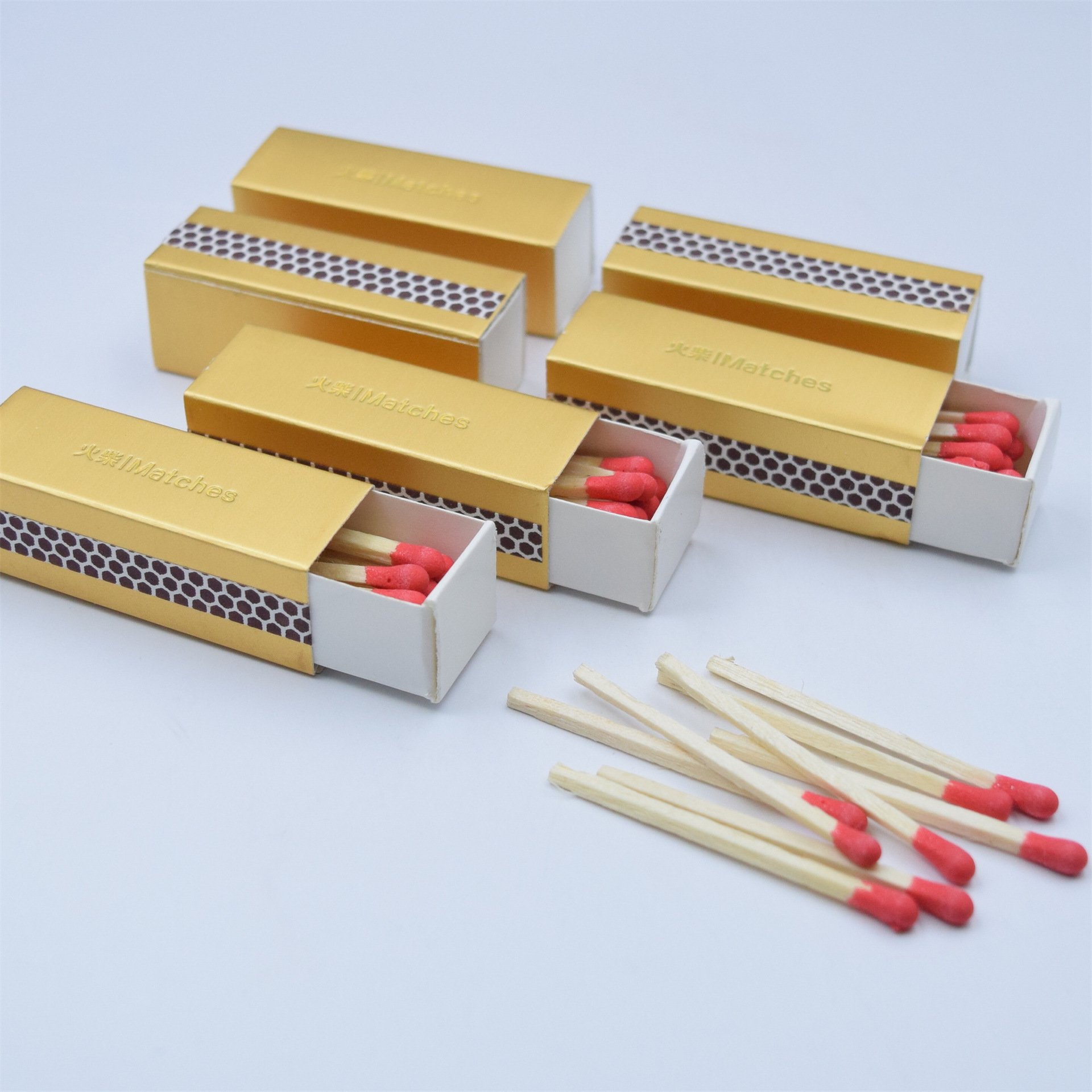 3inch Custom Logo Match Factory Wooden Matchsticks Safety Matchbox Candle Match for hotel Family Matches