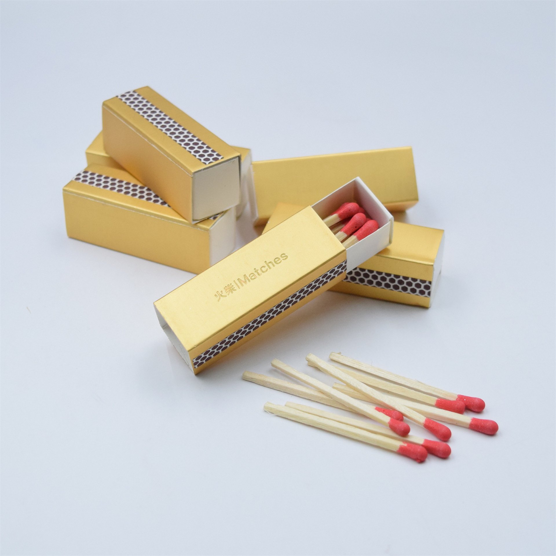 3inch Custom Logo Match Factory Wooden Matchsticks Safety Matchbox Candle Match for hotel Family Matches