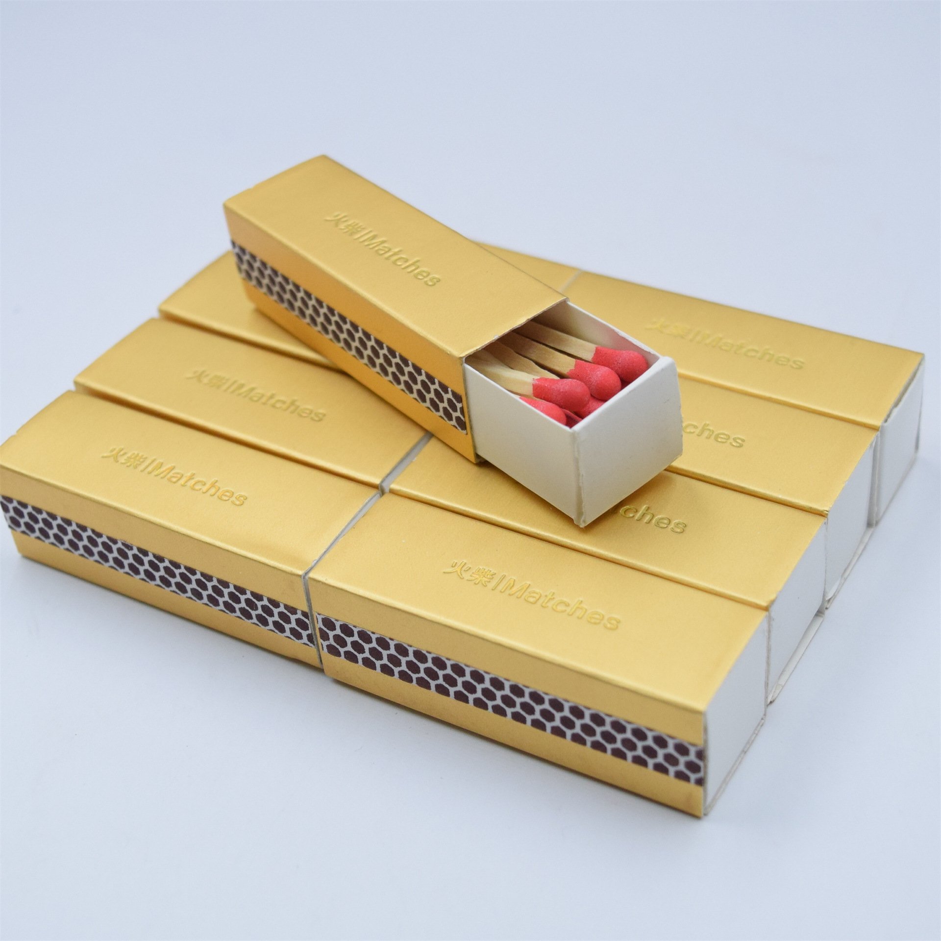 3inch Custom Logo Match Factory Wooden Matchsticks Safety Matchbox Candle Match for hotel Family Matches