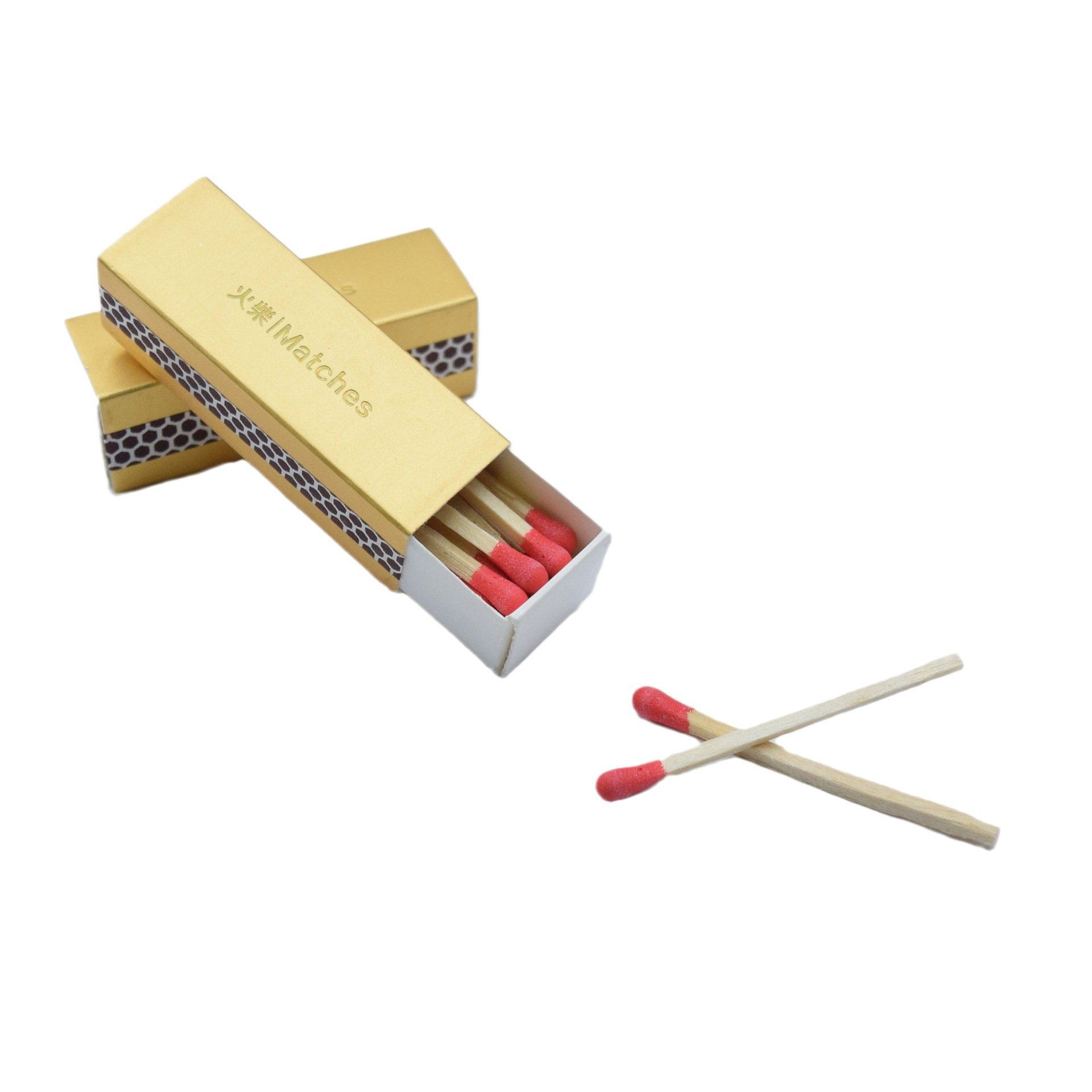 3inch Custom Logo Match Factory Wooden Matchsticks Safety Matchbox Candle Match for hotel Family Matches