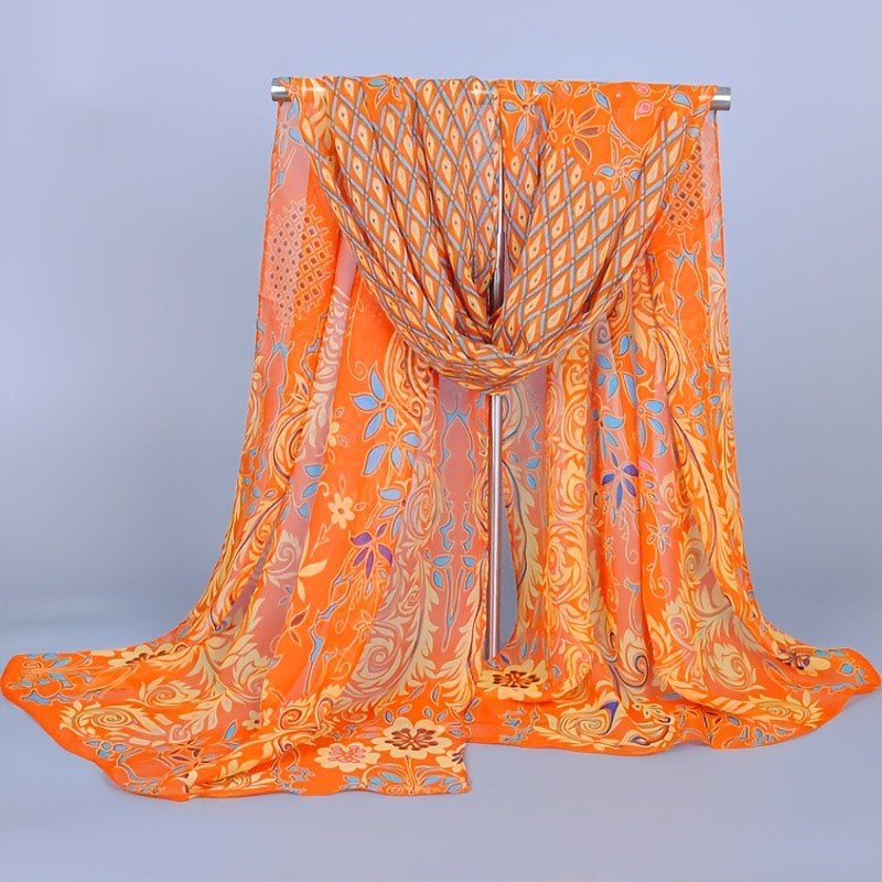 shopping Luxuries French Square chiffon scarf Outdoor Long Silk 50*160cm Stock women shawl