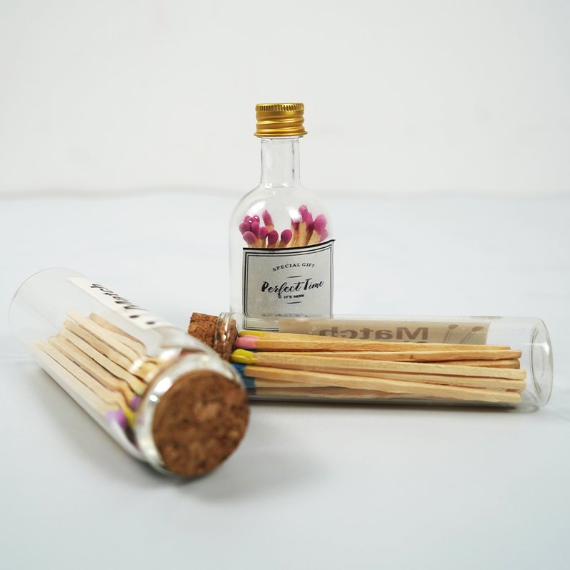 Cheap small glass jar bottles match sticks in glass bottles matches bottle