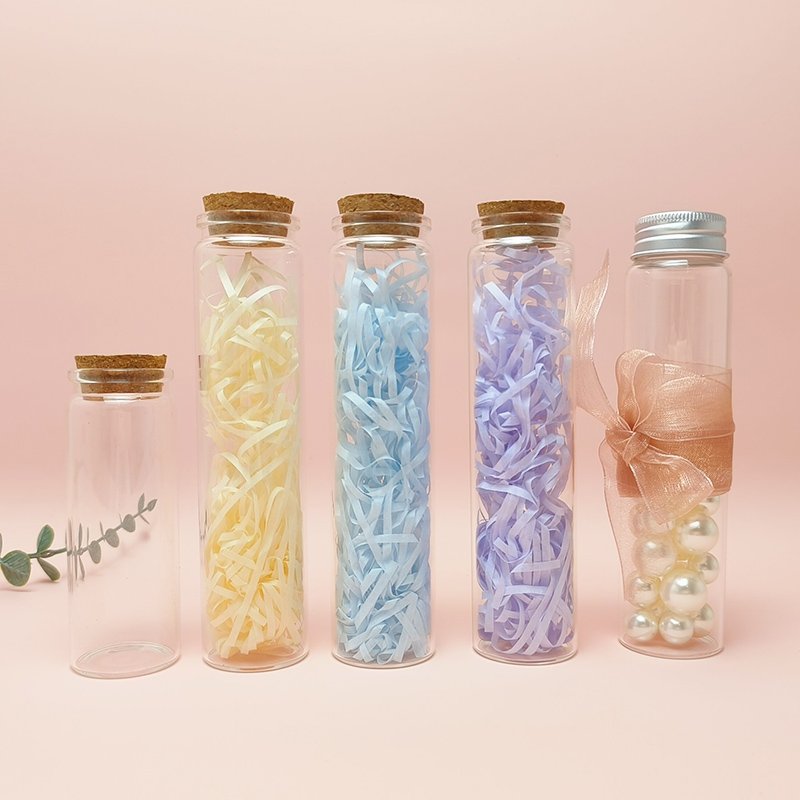 30ml 50ml Custom Color Luxury Empty Craft Decorative Candle Matches Glass Bottles With Cork