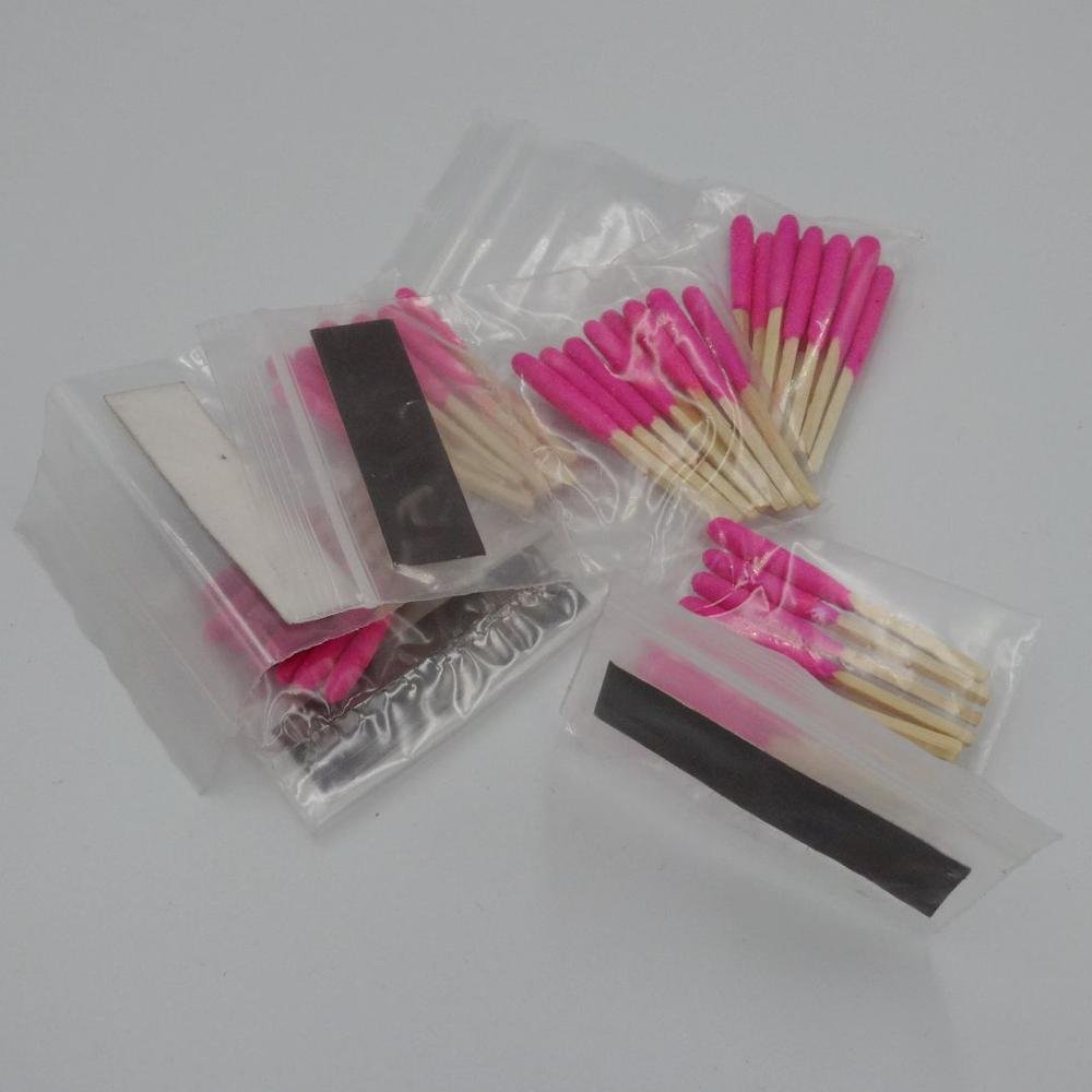 Matches Disposable Bulk matches wholesale Customizable matchbox 10cmLong stem colored head match