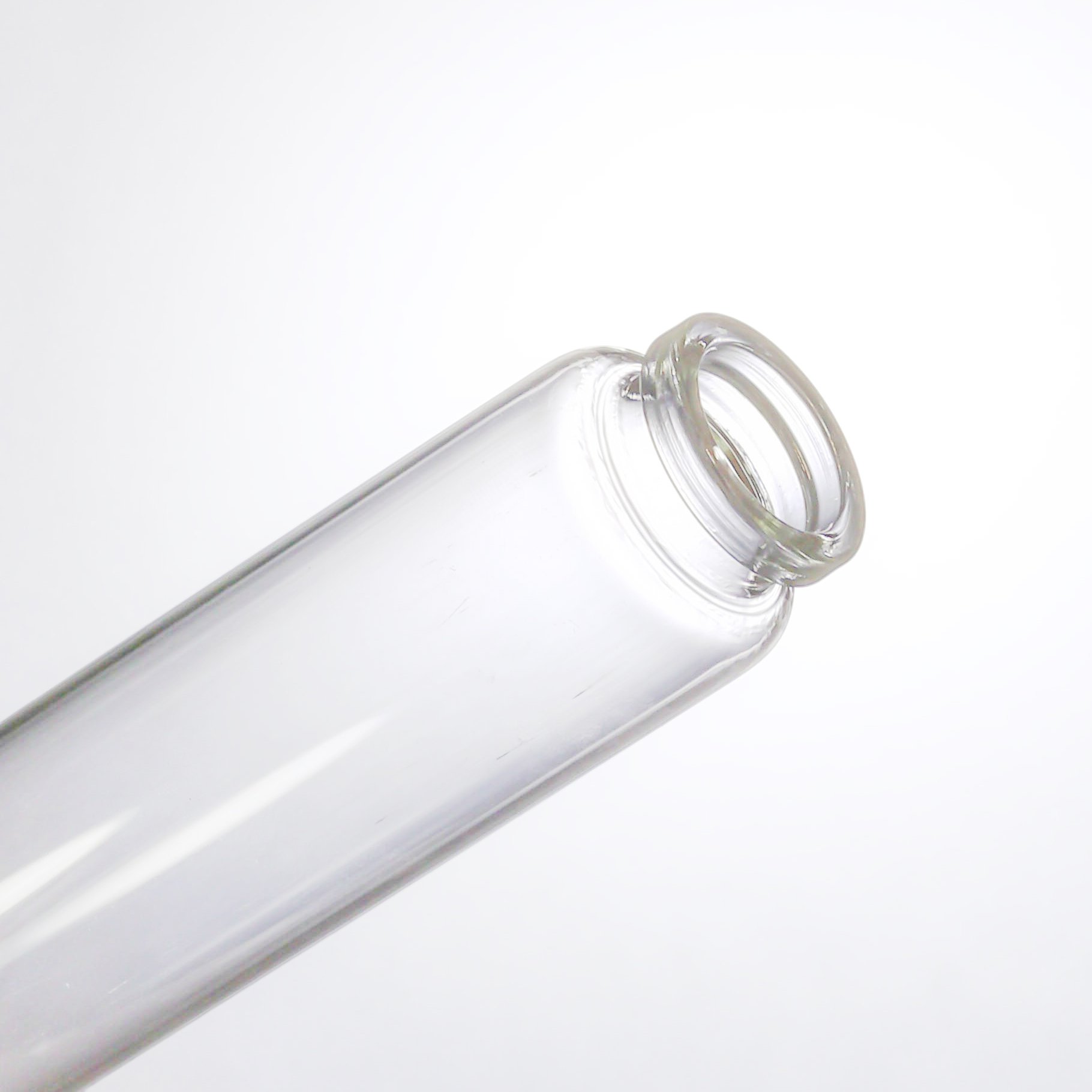 Different Size Glass Spice Jar Clear Sample Bottle Flat Bottom Glass Test Tubes with Cork Stopper