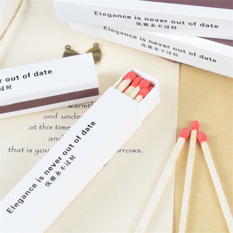 Jar Glass Black Wooden Stick Matches