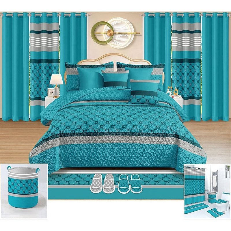 In stock for 24 piece bedding sets with matching curtains cotton bedding set with match curtains