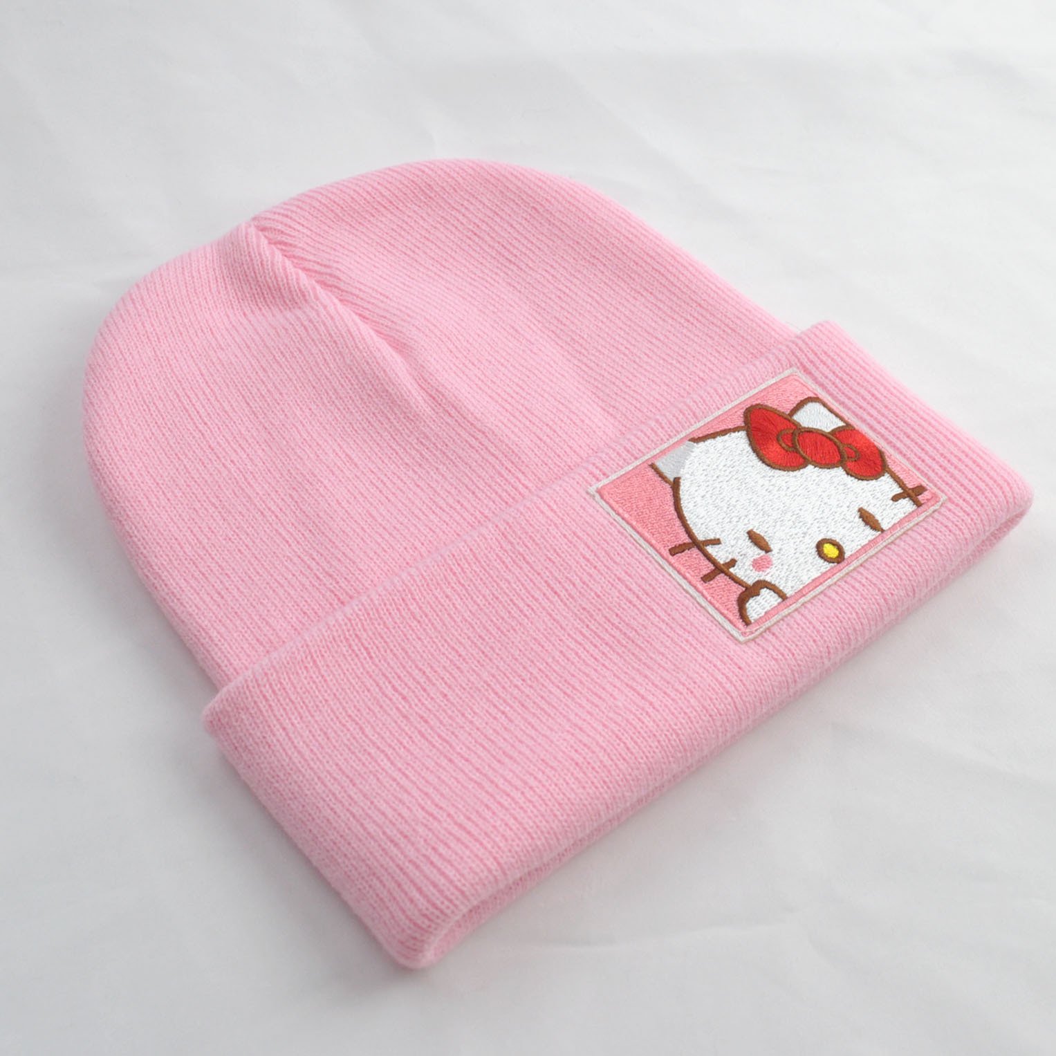 Sanrioed Hello Kt Kuromi Melody Cinnamoroll Knitted Hat Casual All-match Stuff Beanie Winter Keep Warm Winter Cap Bonnet Female