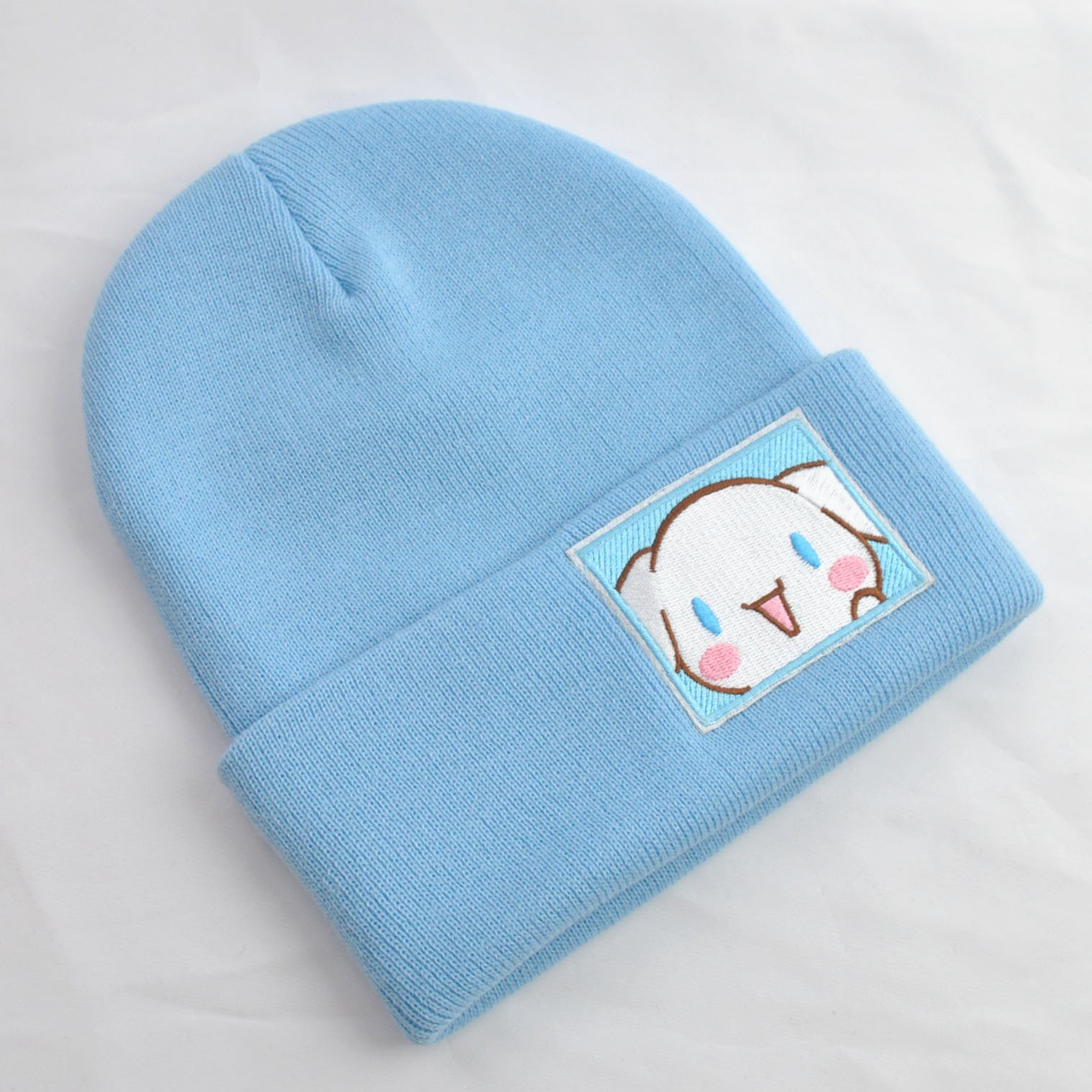 Sanrioed Hello Kt Kuromi Melody Cinnamoroll Knitted Hat Casual All-match Stuff Beanie Winter Keep Warm Winter Cap Bonnet Female