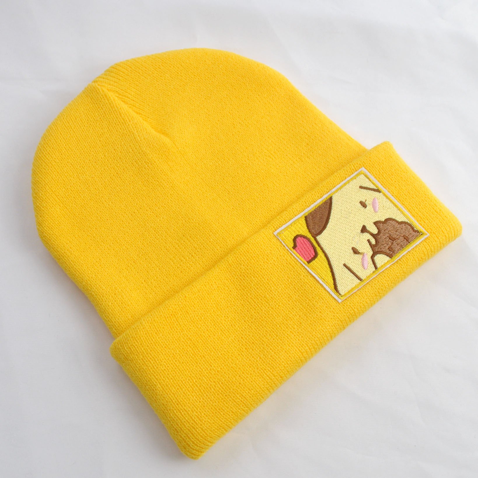 Sanrioed Hello Kt Kuromi Melody Cinnamoroll Knitted Hat Casual All-match Stuff Beanie Winter Keep Warm Winter Cap Bonnet Female