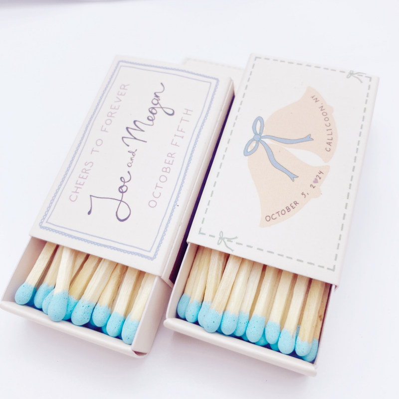 Weeding personalized matches Stick matches ,customized safety box match, Matches in various colors can be customized matches