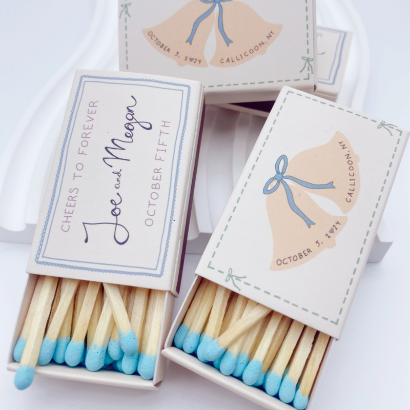 Weeding personalized matches Stick matches ,customized safety box match, Matches in various colors can be customized matches