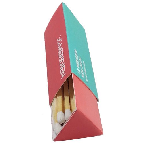 kenya custom luxury personalized slide Full Color Print Unique Shape Triangular out match sticks paper packaging box