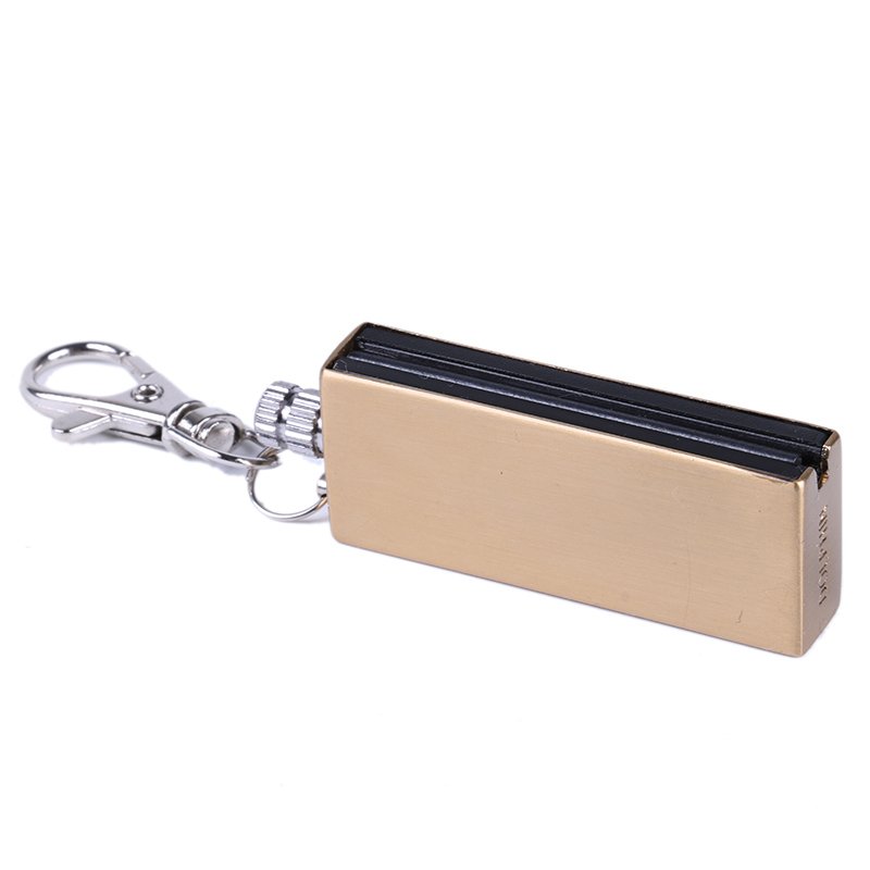 Matches stainless steel multi-function keychain ten thousand matches kerosene waterproof and windproof lighter