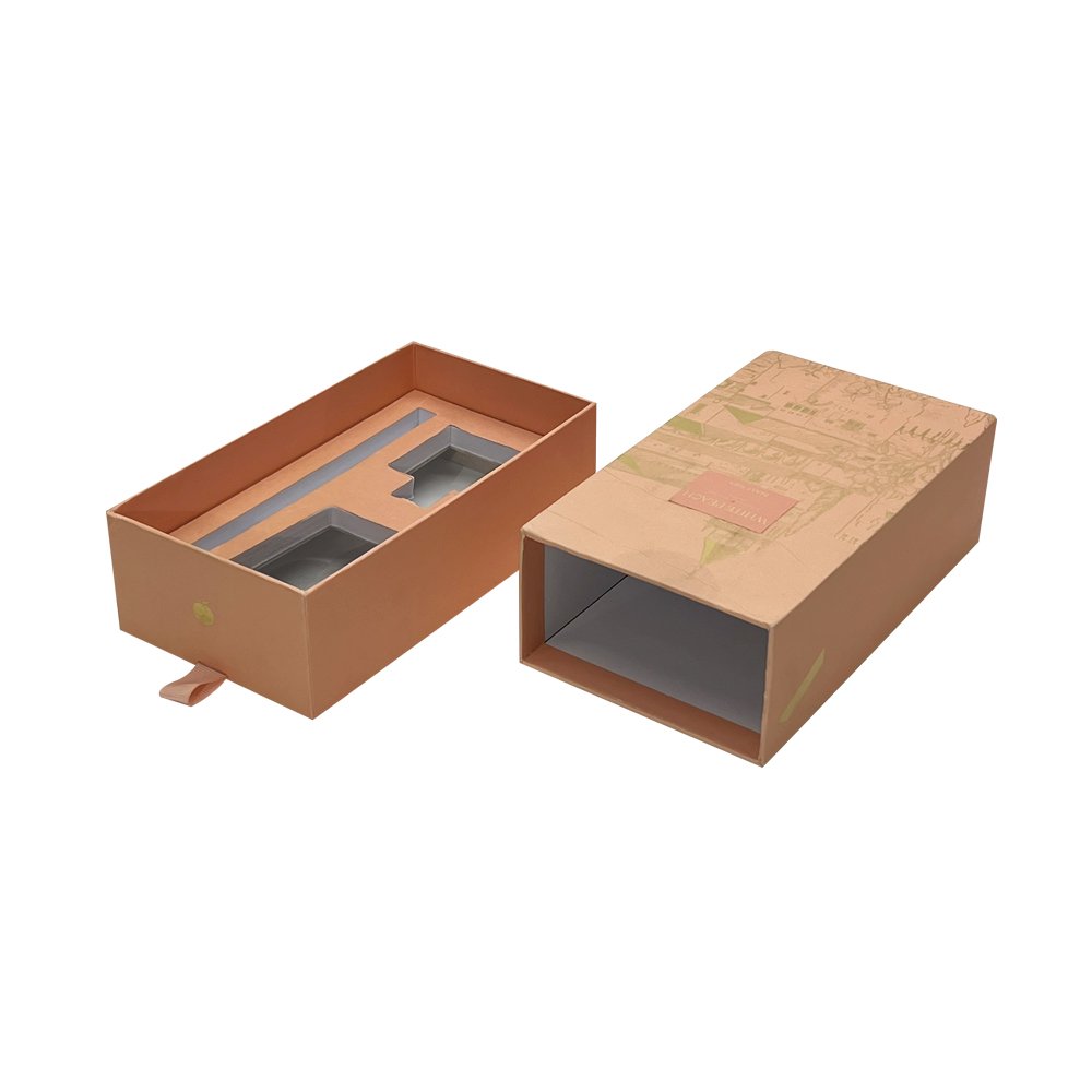 Custom Design Candle Package Rigid Cardboard Box Drawer Match Boxes Embossing For Candles