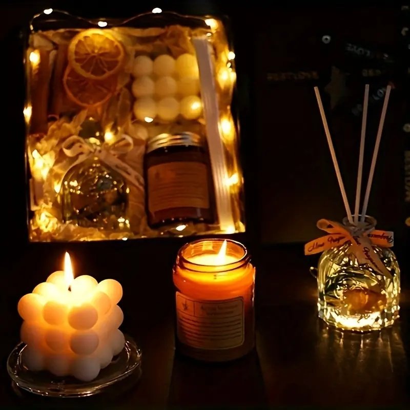 Scented Aromatic Candles Guest Gift Birthday Wedding Candle White in Glass Jars Luxury Candle