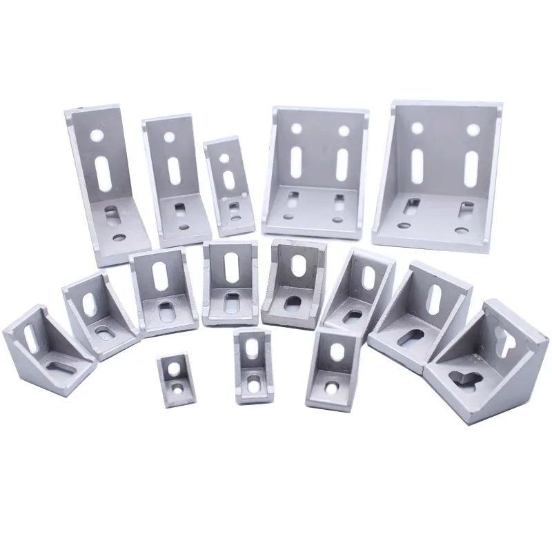 2020 2028 2040 3030 4040 corner fitting angle L connector bracket match use industrial fasteners Aluminum Profile Accessories