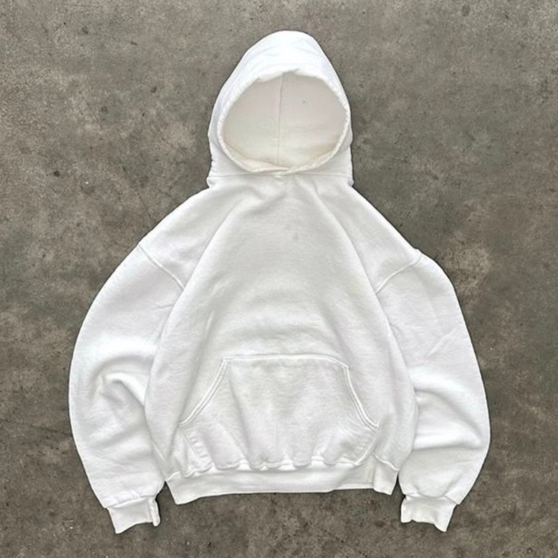Overseas order backlog blank Hooded Pullover Sweatshirt Casual Long Sleeves Easy Matching Pure Color Men Women Trendy Design