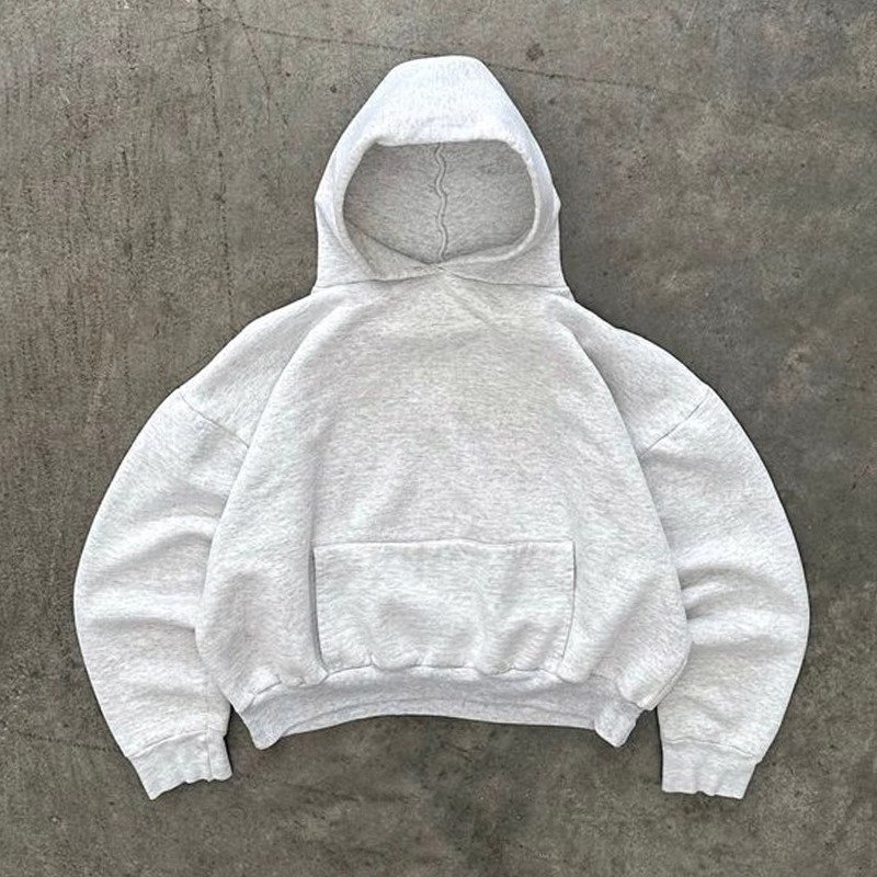 Overseas order backlog blank Hooded Pullover Sweatshirt Casual Long Sleeves Easy Matching Pure Color Men Women Trendy Design